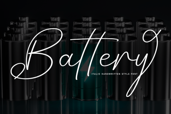 Battery Font: Elevate Your Designs with Handwritten Elegance