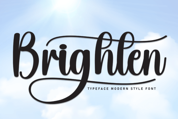 Discover the Brighten Font: A Modern Script for Stylish Design