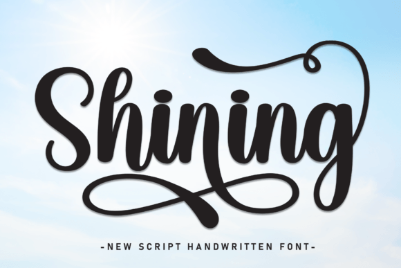 Shining: A Handwritten Font with Modern Elegance